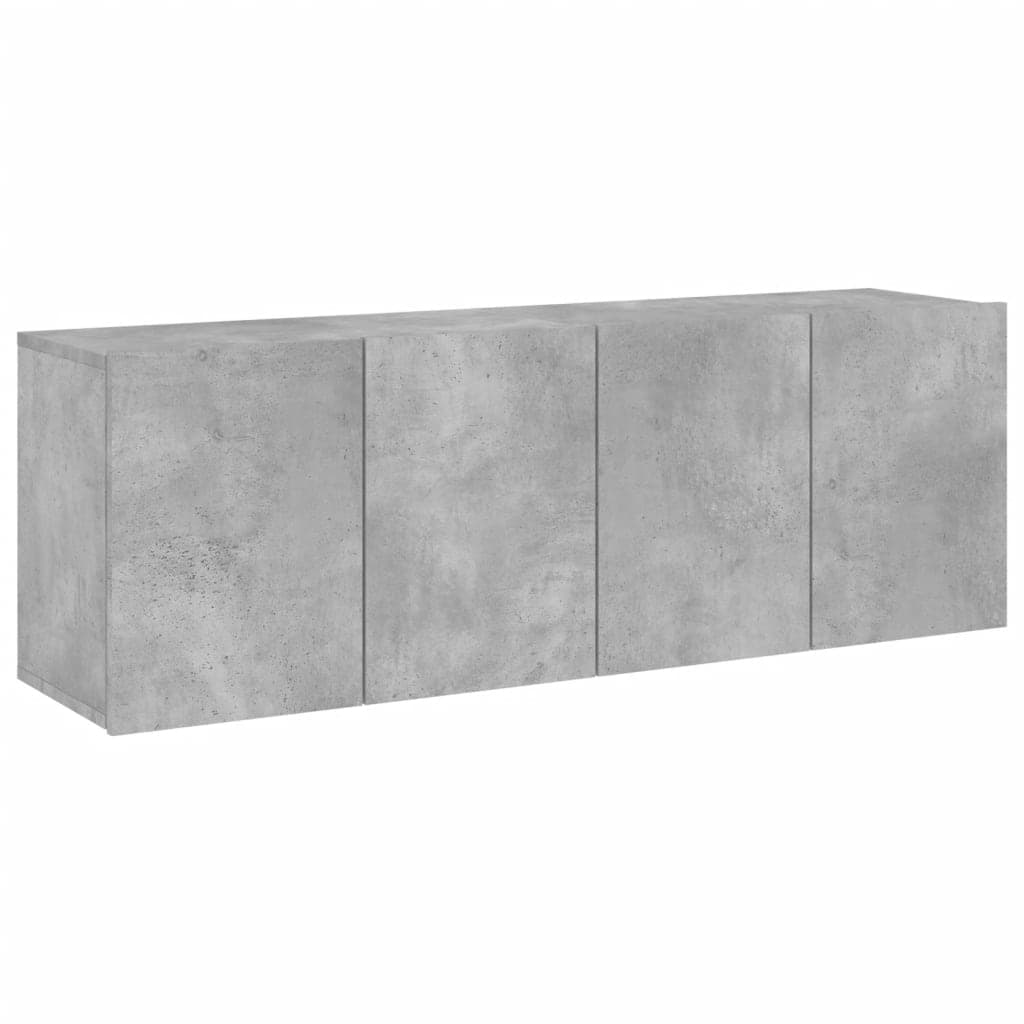 vidaXL Móveis de parede para TV 2 pcs 60x30x41 cm cinzento cimento