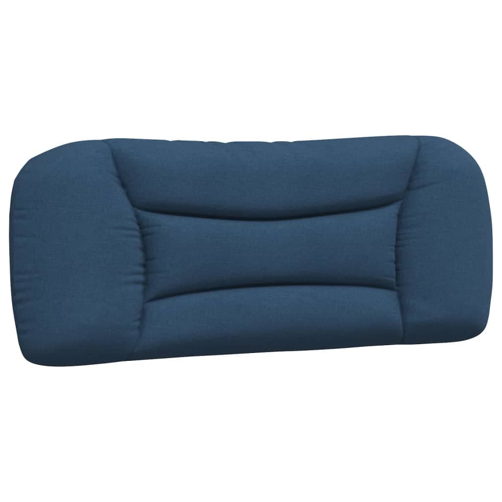 vidaXL Almofadão de cabeceira Hvar 100 cm tecido azul