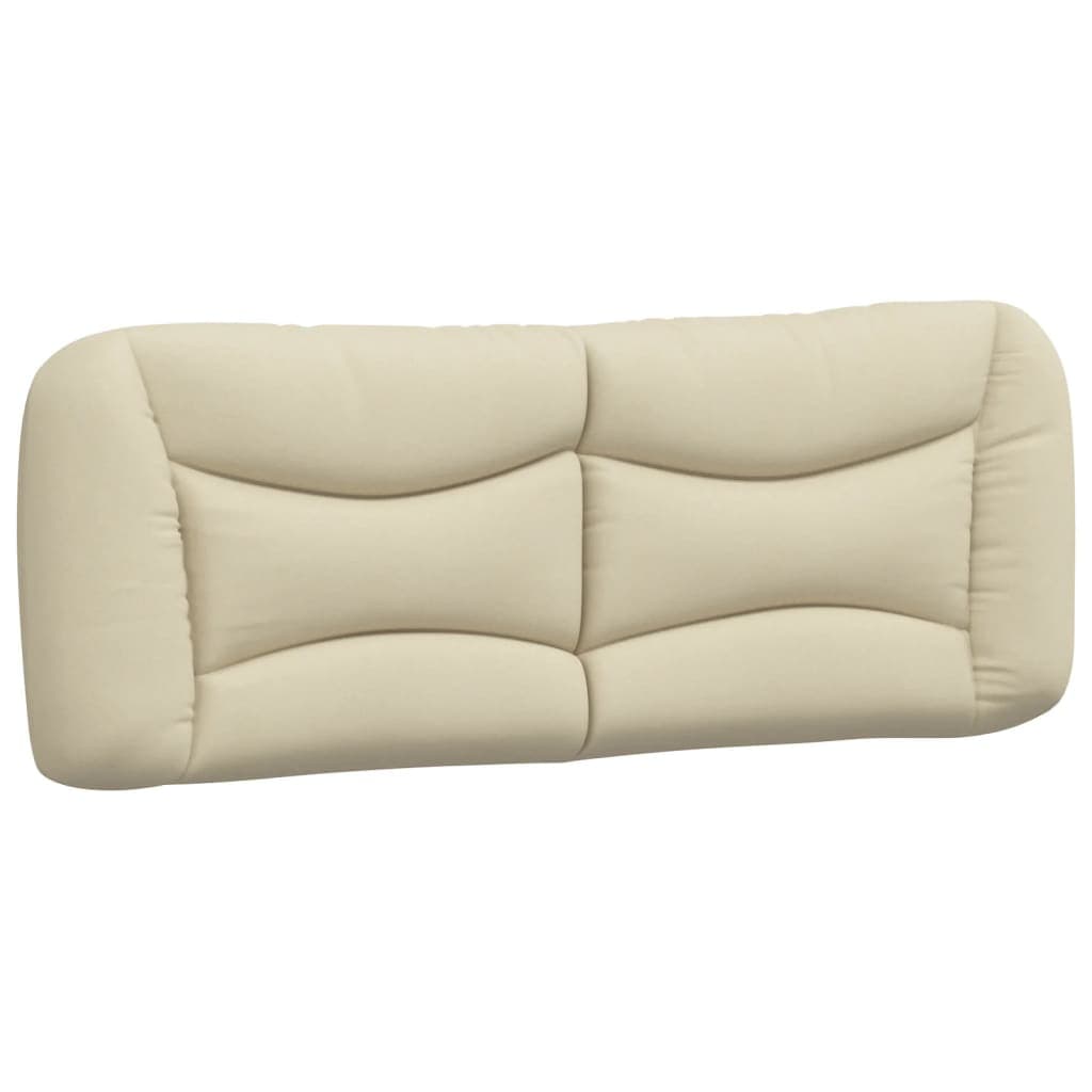 vidaXL Almofadão de cabeceira Hvar 140 cm tecido creme