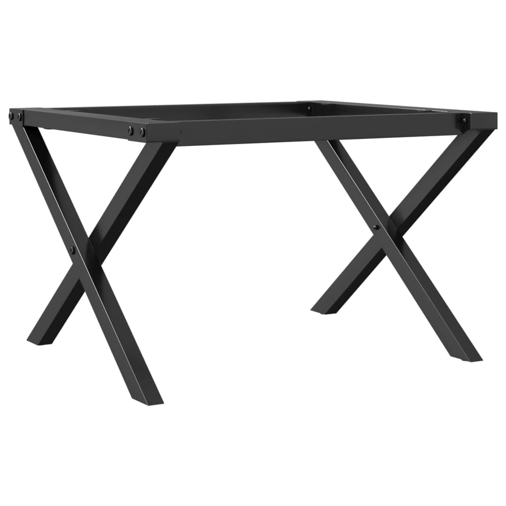 vidaXL Pernas para mesa de centro estrutura em X aço