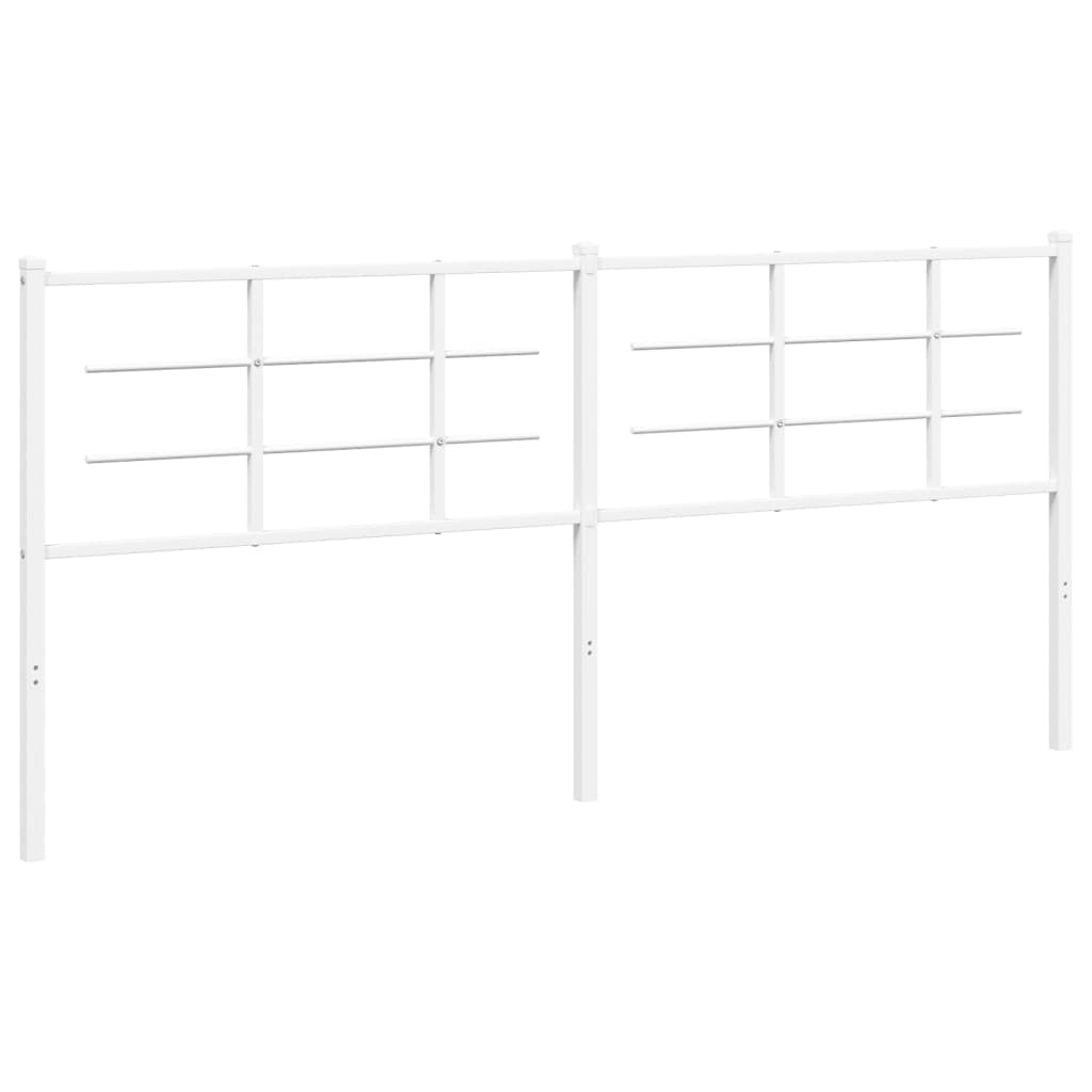 vidaXL Cabeceira de substituição 200 cm metal branco