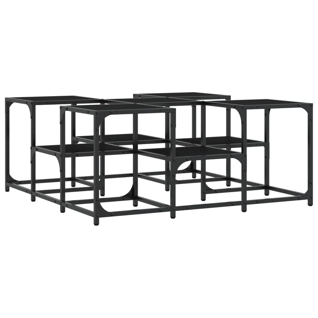 Mesa de Centro 91x91x40 cm Derivados de Madeira Preto - 839073