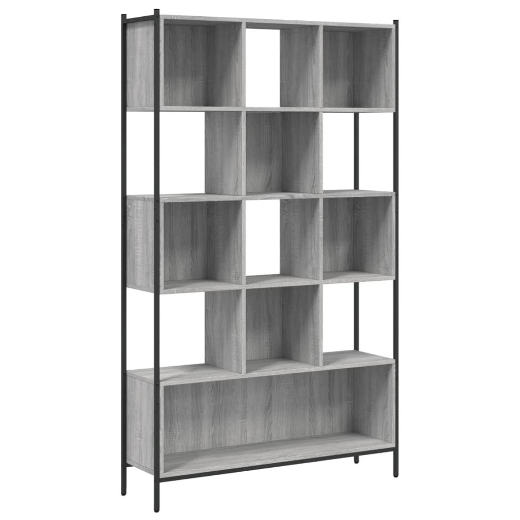 vidaXL Estante 102x28x172 cm derivados de madeira cinzento sonoma