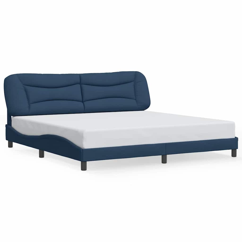 vidaXL Estrutura de Cama sem Colchão 200x200 cm Tecido Azul - 774445632