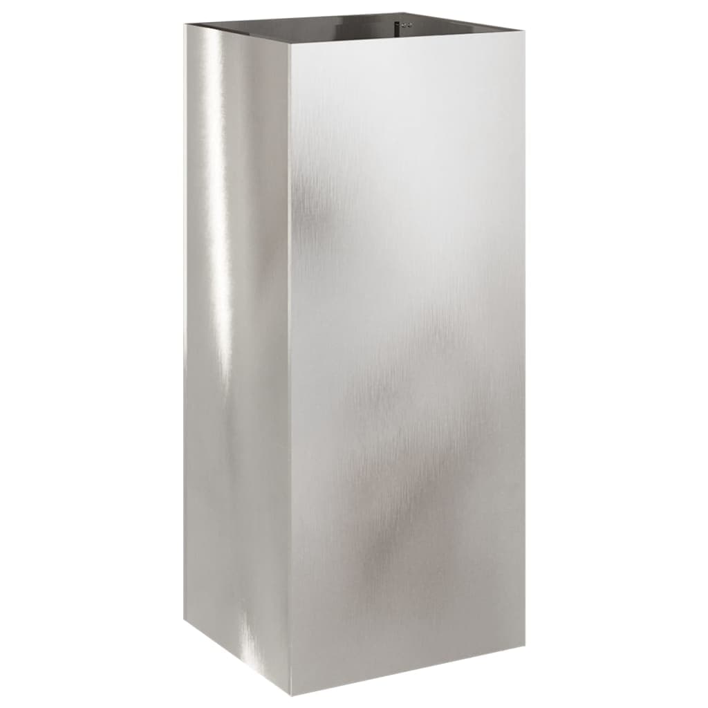 vidaXL Vaso/floreira 32x29x75 cm aço inoxidável prateado