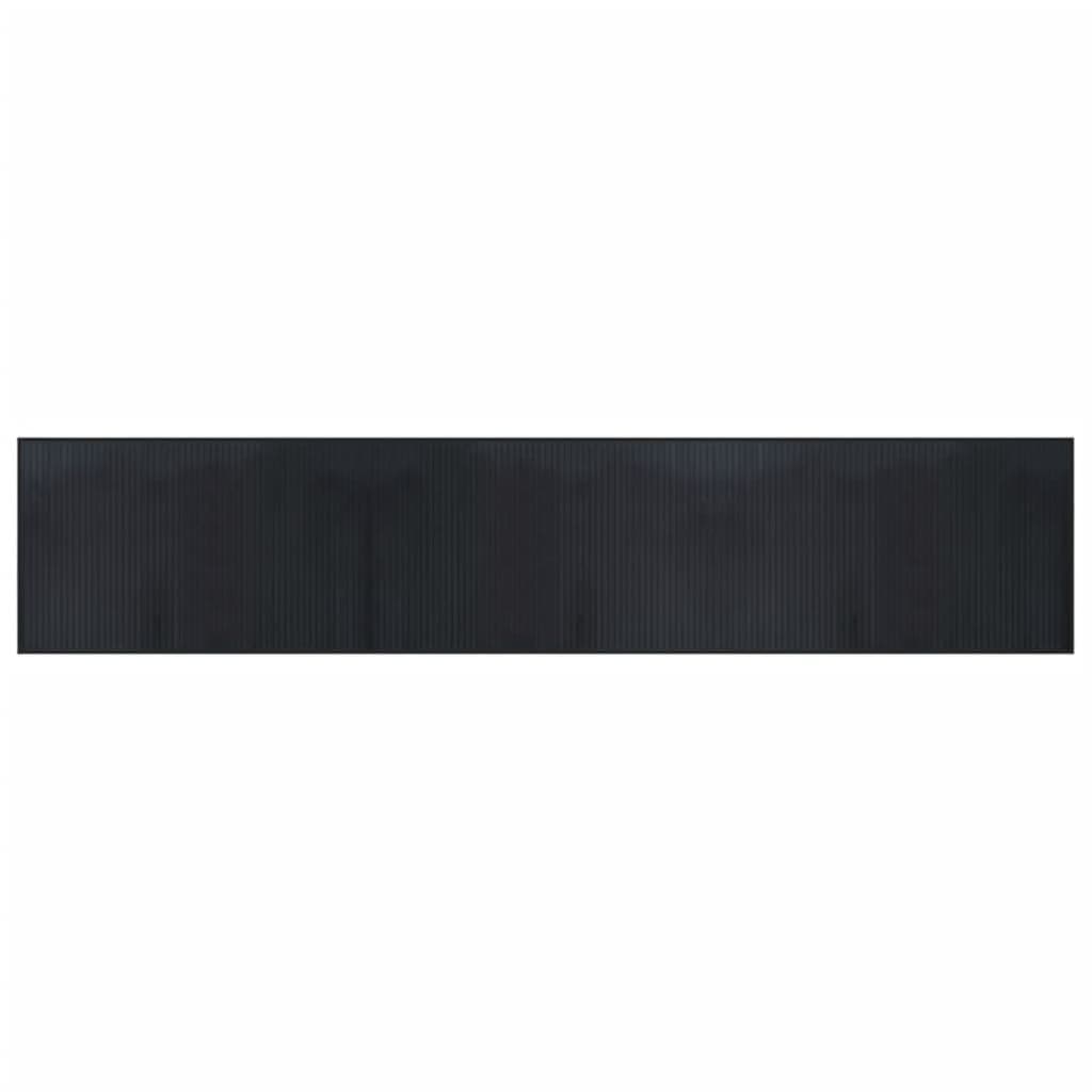 vidaXL Tapete retangular 60x300 cm bambu preto