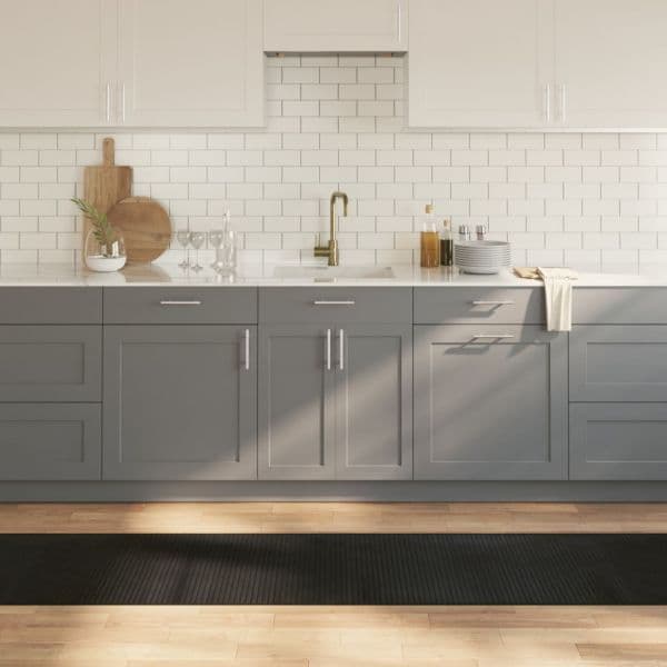 Tapete vidaXL Retangular 60x400 cm Bambu Preto - 3476580513
