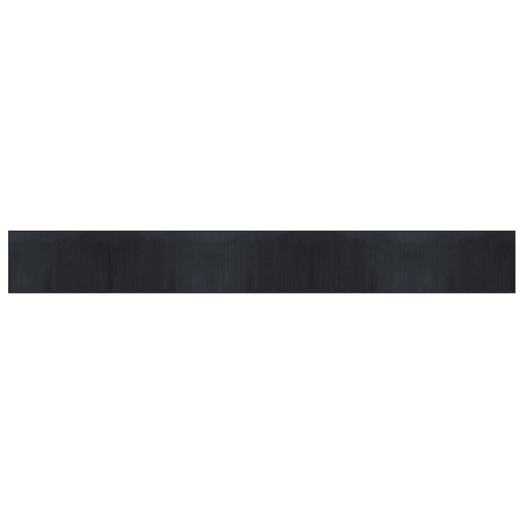 Tapete vidaXL Retangular 60x500 cm Bambu Preto - 3511590393