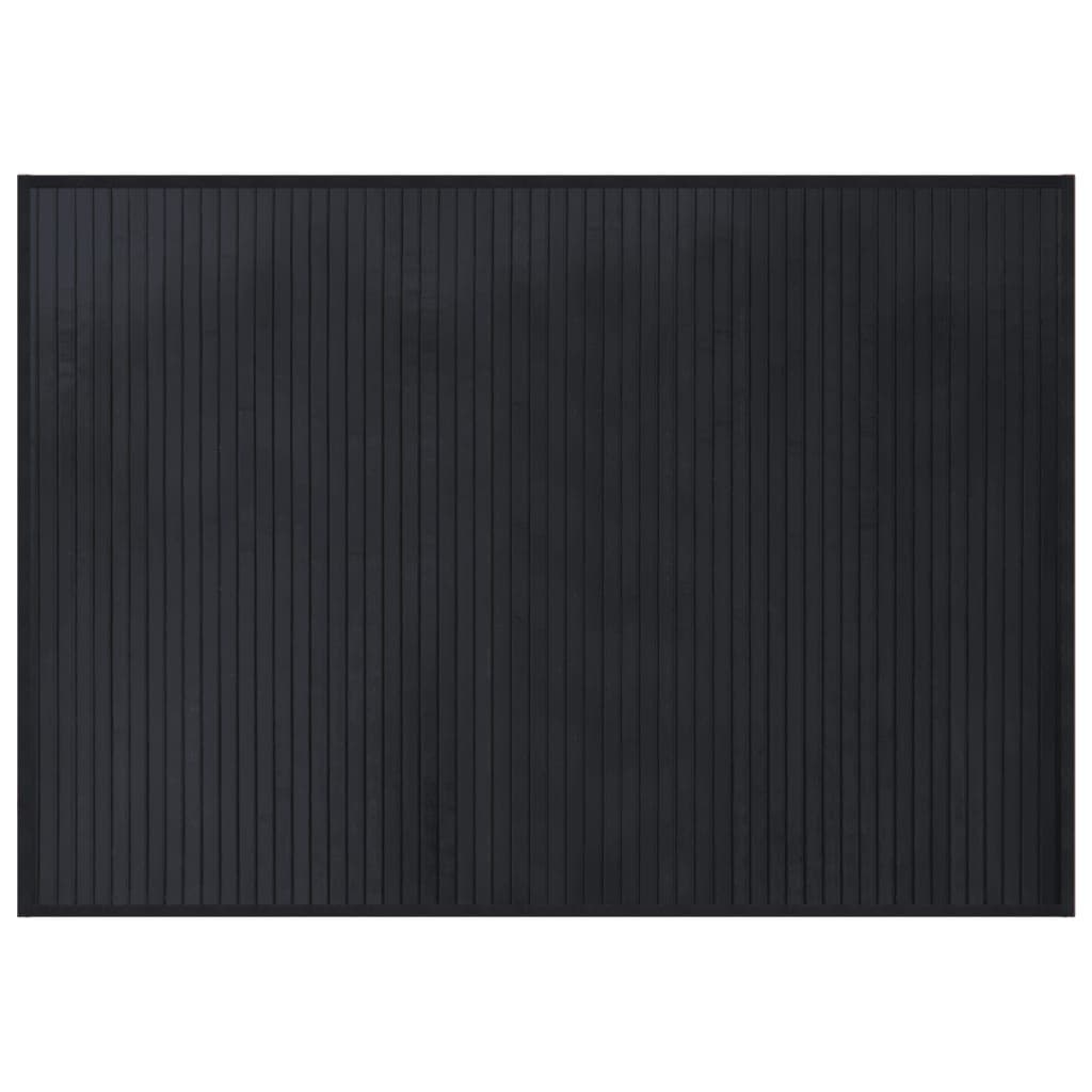 vidaXL Tapete retangular 70x100 cm bambu preto