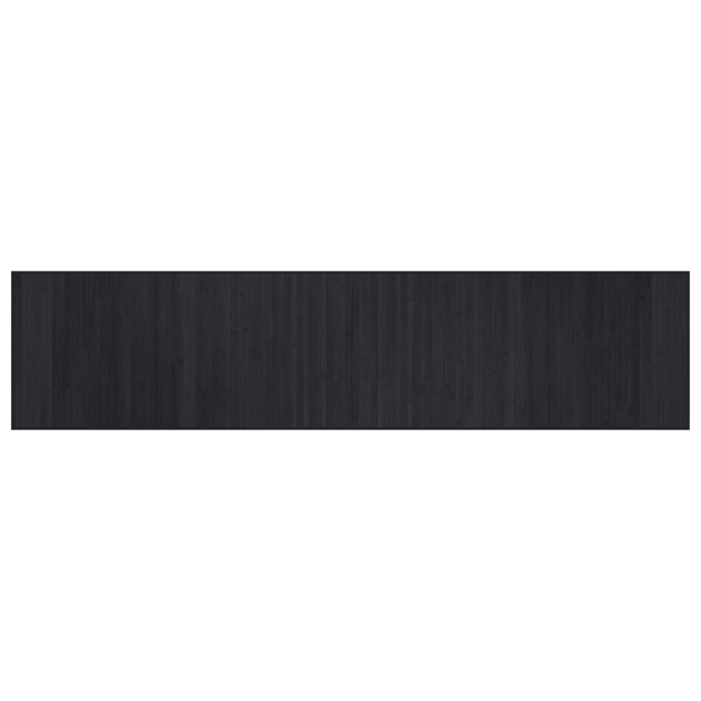 Tapete vidaXL Retangular 70x300 cm Bambu Preto - 3826596706