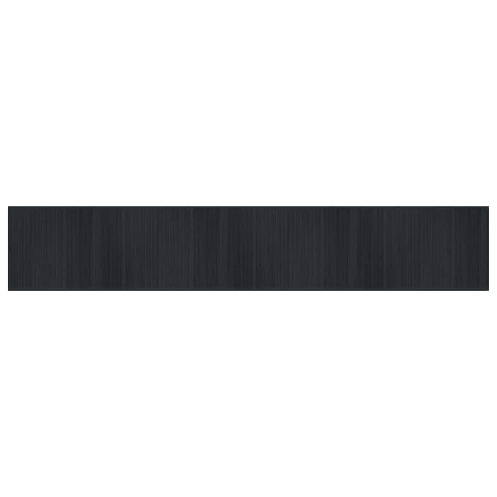 Tapete vidaXL Retangular 70x400 cm Bambu Preto - 1692459956