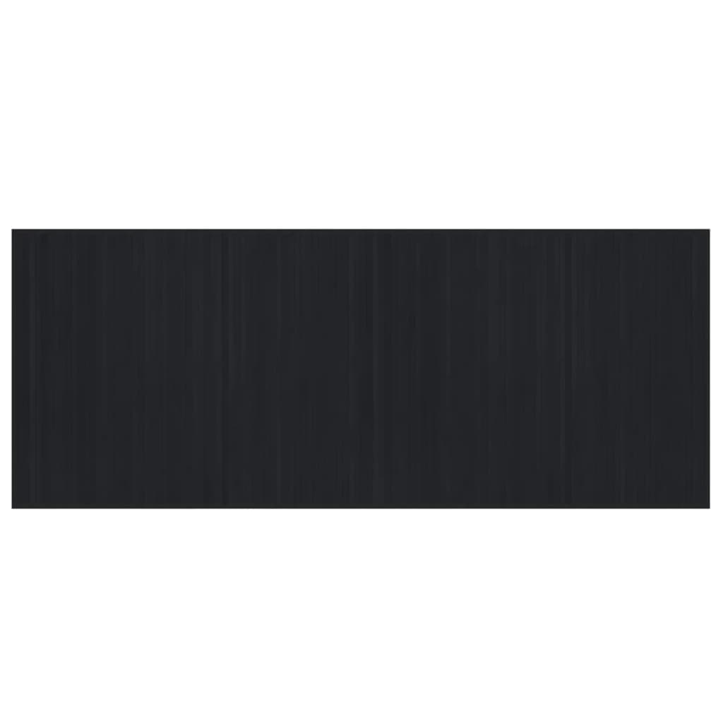 vidaXL Tapete retangular 80x200 cm bambu preto