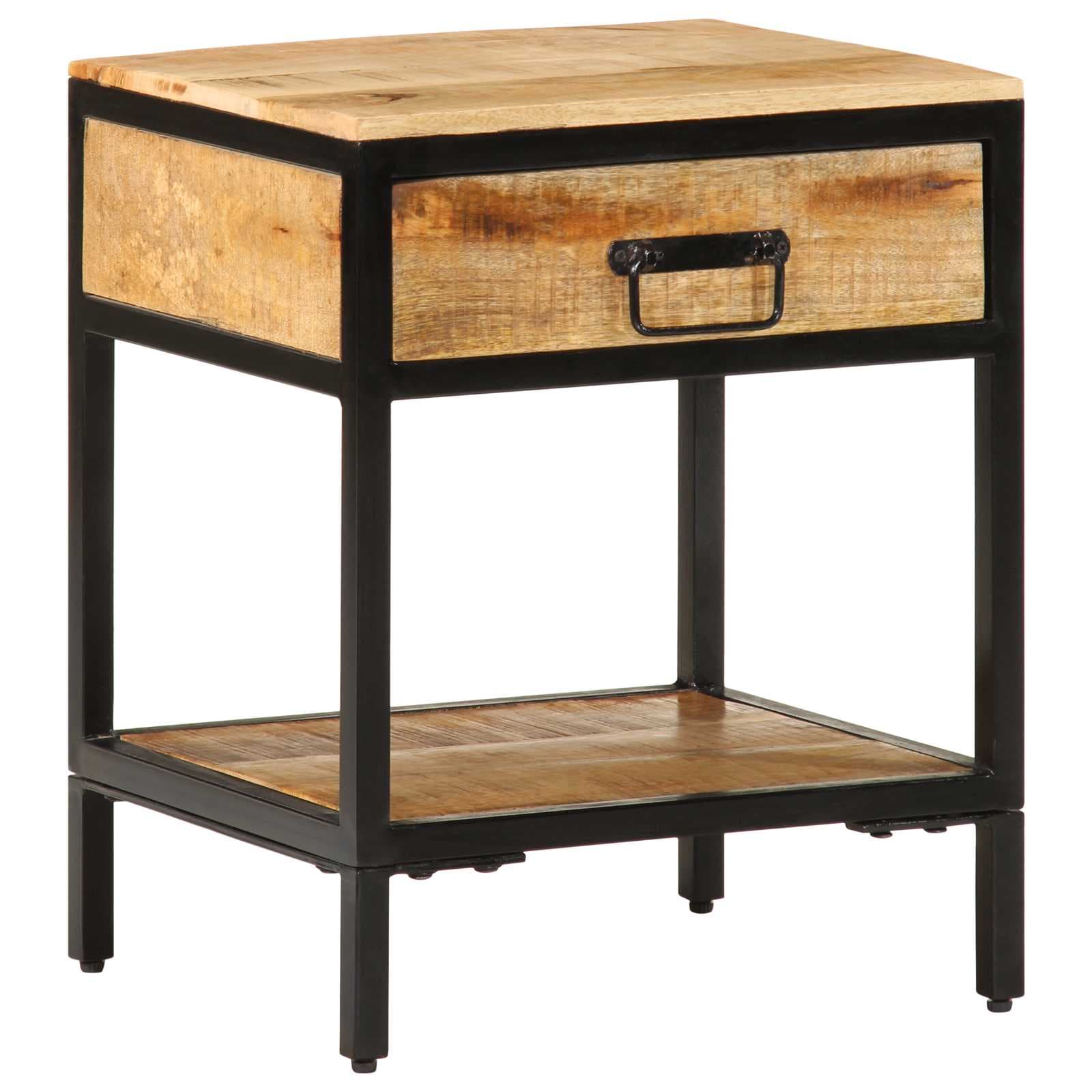 vidaXL Mesa-de-cabeceira com gaveta Castanho 40 x 35 x 50 cm