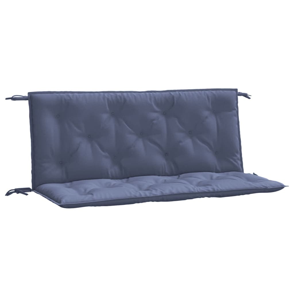 vidaXL Almofadões banco jardim 2 pcs 120x50x7cm oxford azul-marinho
