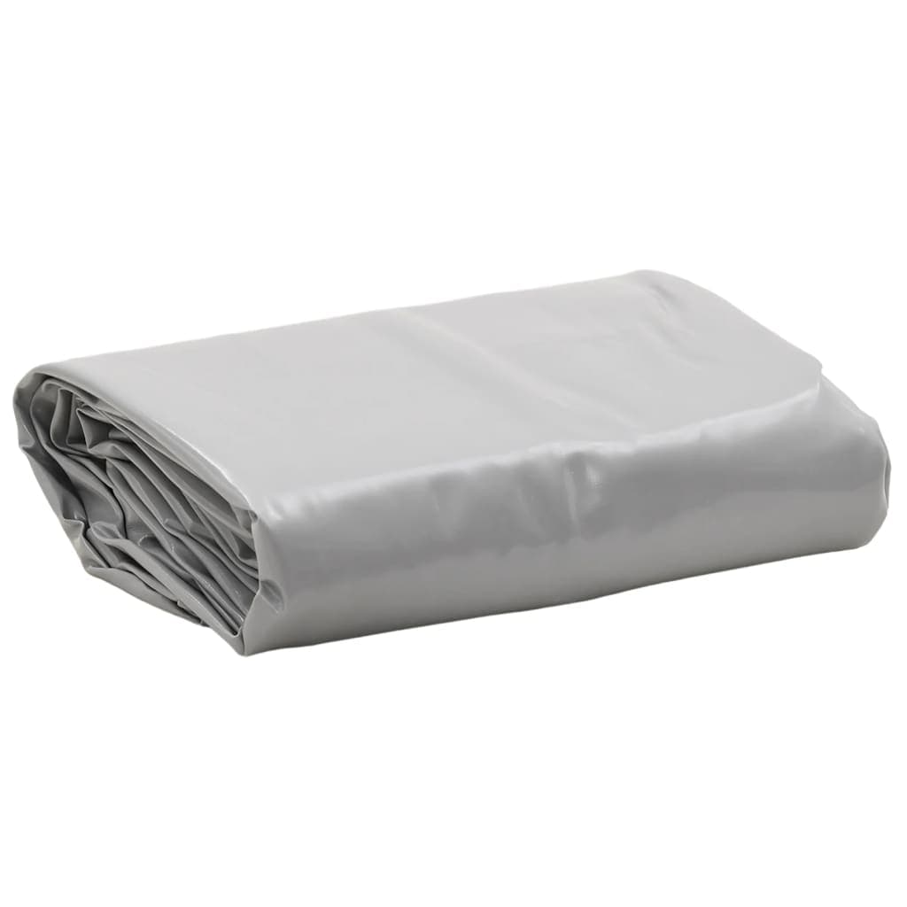 vidaXL Lona 5x5 m 650 g/m² cinzento
