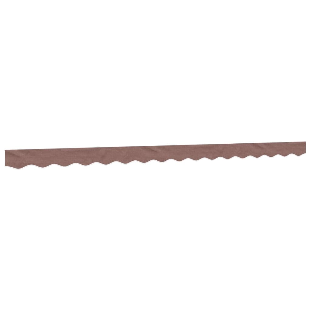 vidaXL Tecido Substituição para Sanefa de Toldo 4 M Riscas Castanho - 3932219996