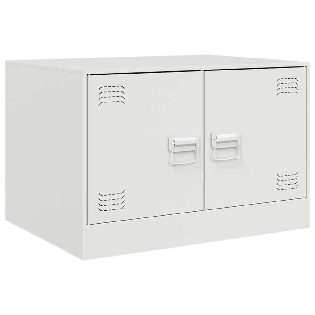 vidaXL Mesa de centro 67x50x44 cm aço branco