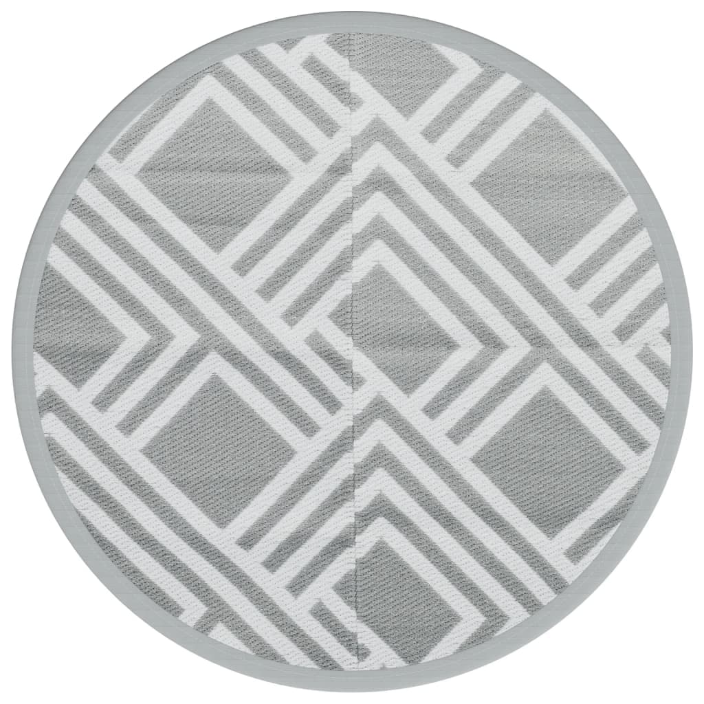 Tapete vidaXL de Exterior Ø160 cm Arakil Pp Cinzento - 3101088354