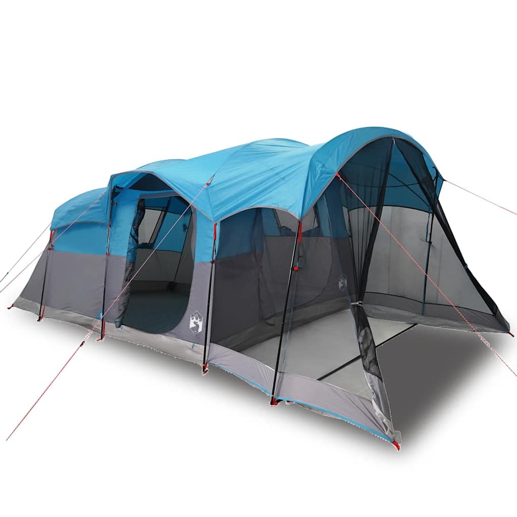 vidaXL Tenda familiar túnel para 8 pessoas impermeável azul