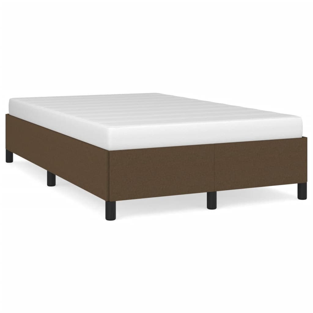 vidaXL Estrutura de cama sem colchão 120x190cm castanho escuro