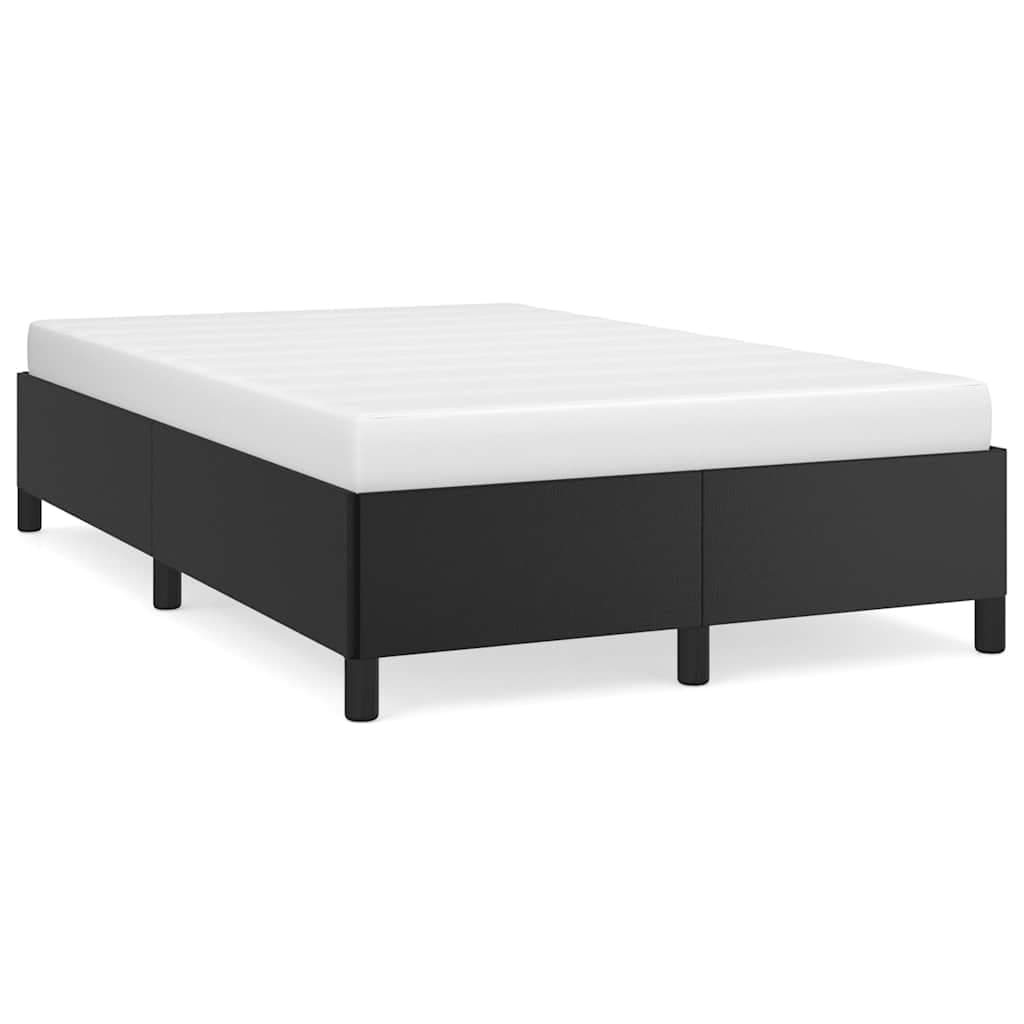 vidaXL Estrutura de Cama sem Castanho Colchão 120x190cm Couro do Falso - 3467937851