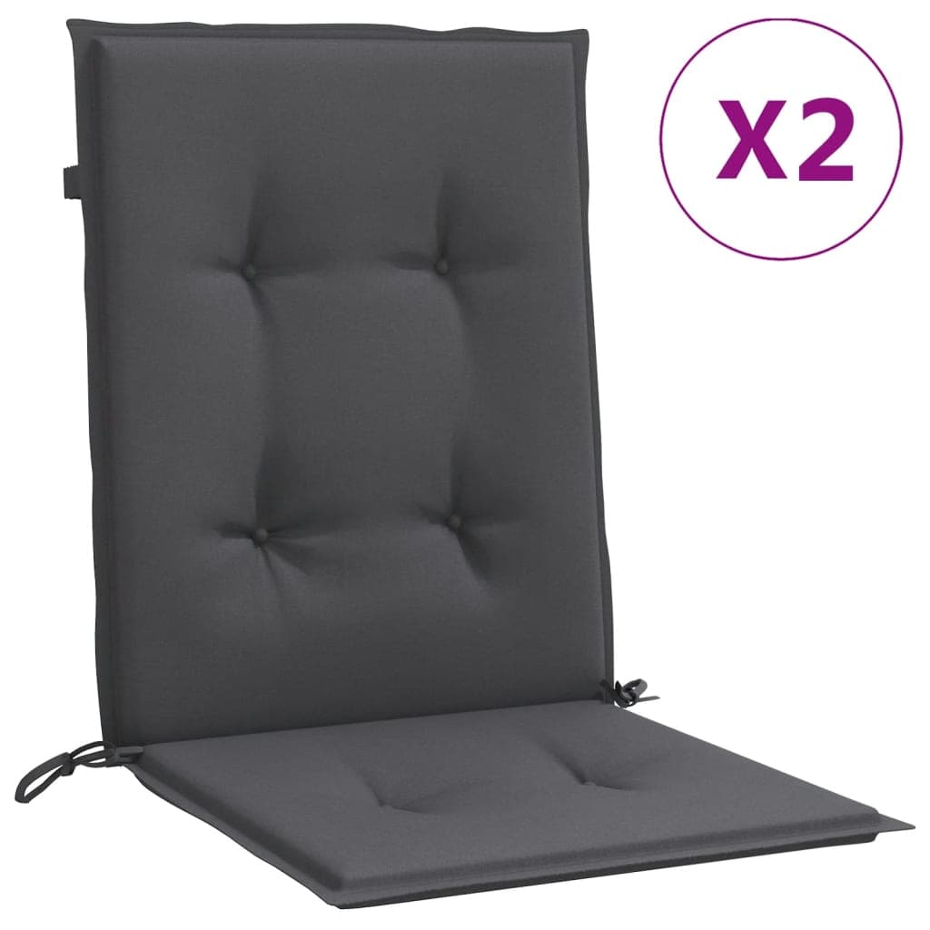 vidaXL Almofadões lombares p/ cadeiras 2pcs 100x50x4cm mesclado tecido