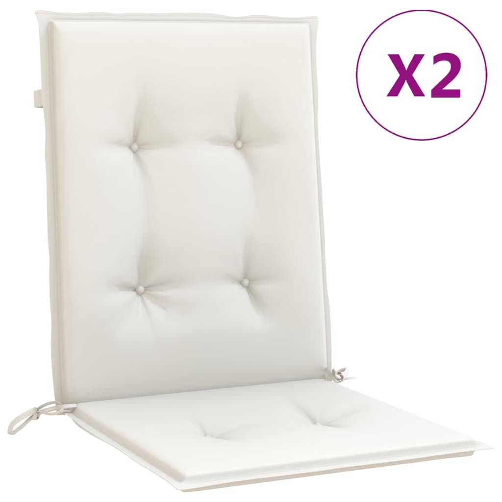 vidaXL Almofadões lombares p/ cadeiras 2pcs 100x50x4cm mesclado tecido