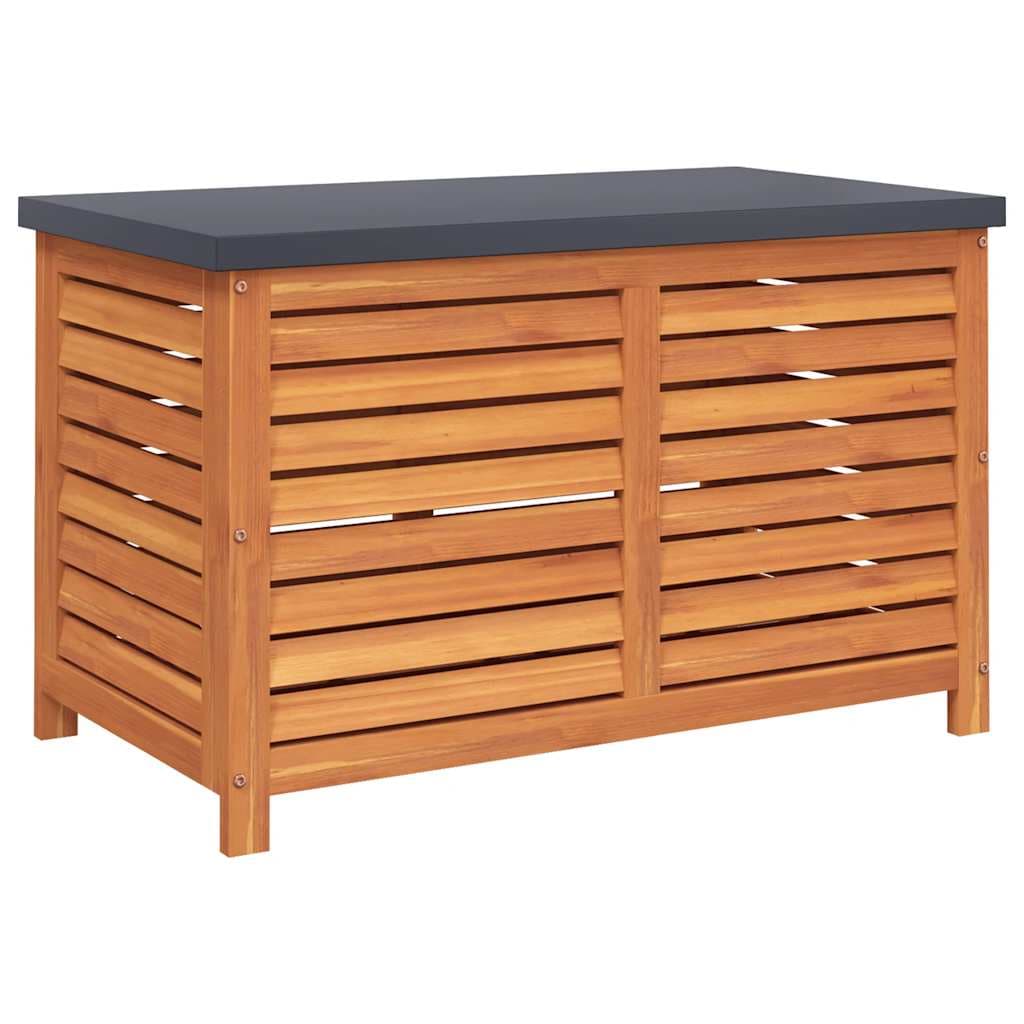 vidaXL Caixa de arrumação para jardim 60x50x55 cm eucalipto maciça