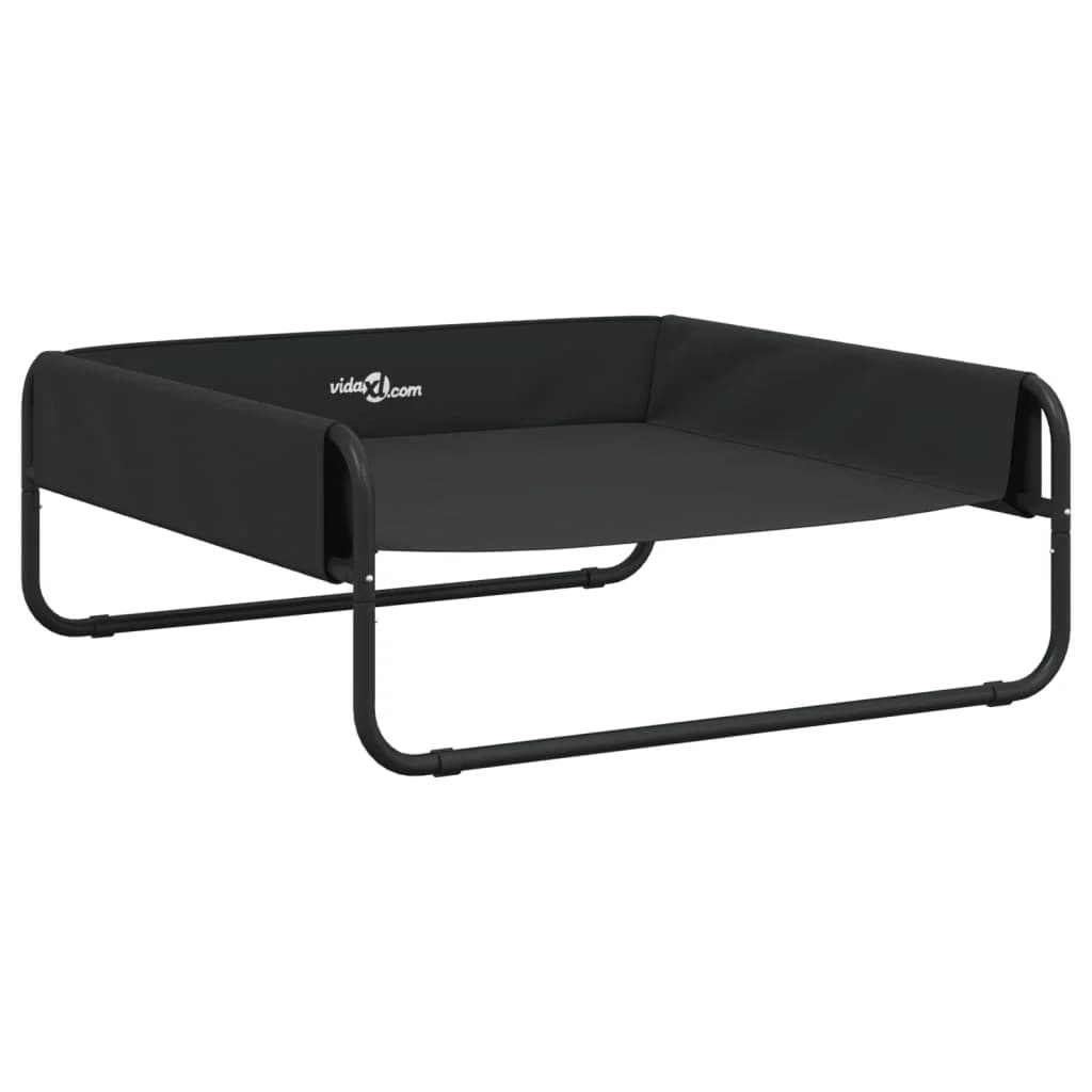 vidaXL Cama para cães elevada tecido oxford e aço antracite