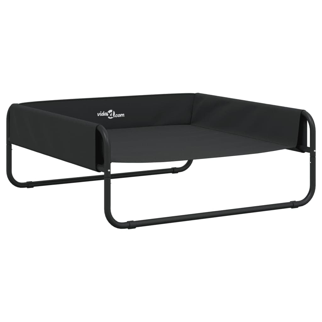 vidaXL Cama para cães elevada tecido oxford e aço antracite
