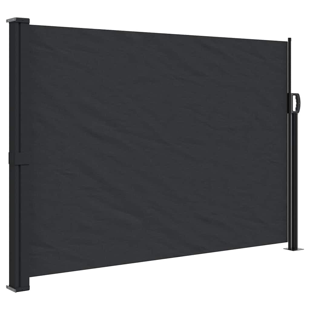 vidaXL Toldo Lateral Retrátil 140x300 cm Preto - 3431568509