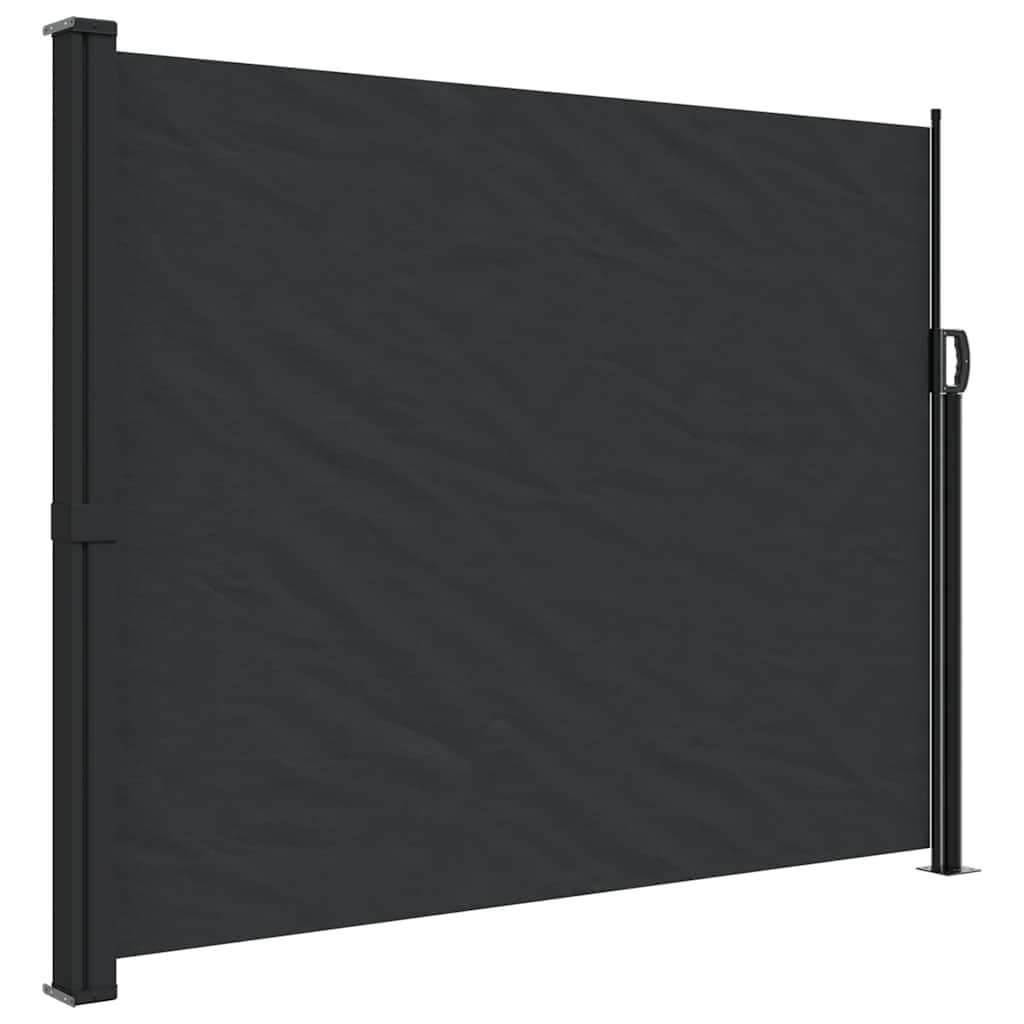 vidaXL Toldo Lateral Retrátil 160x300 cm Preto - 1647851966