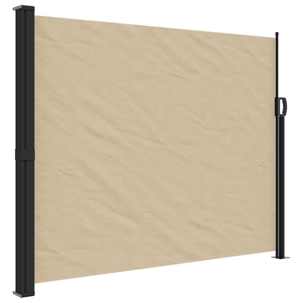 vidaXL Toldo lateral retrátil 170x300 cm bege