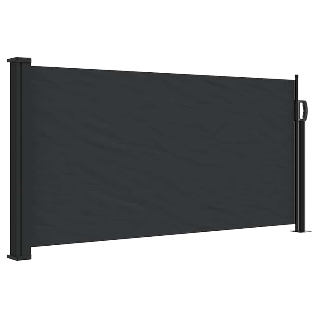 vidaXL Toldo Lateral Retrátil 100x500 cm Preto - 3562065675
