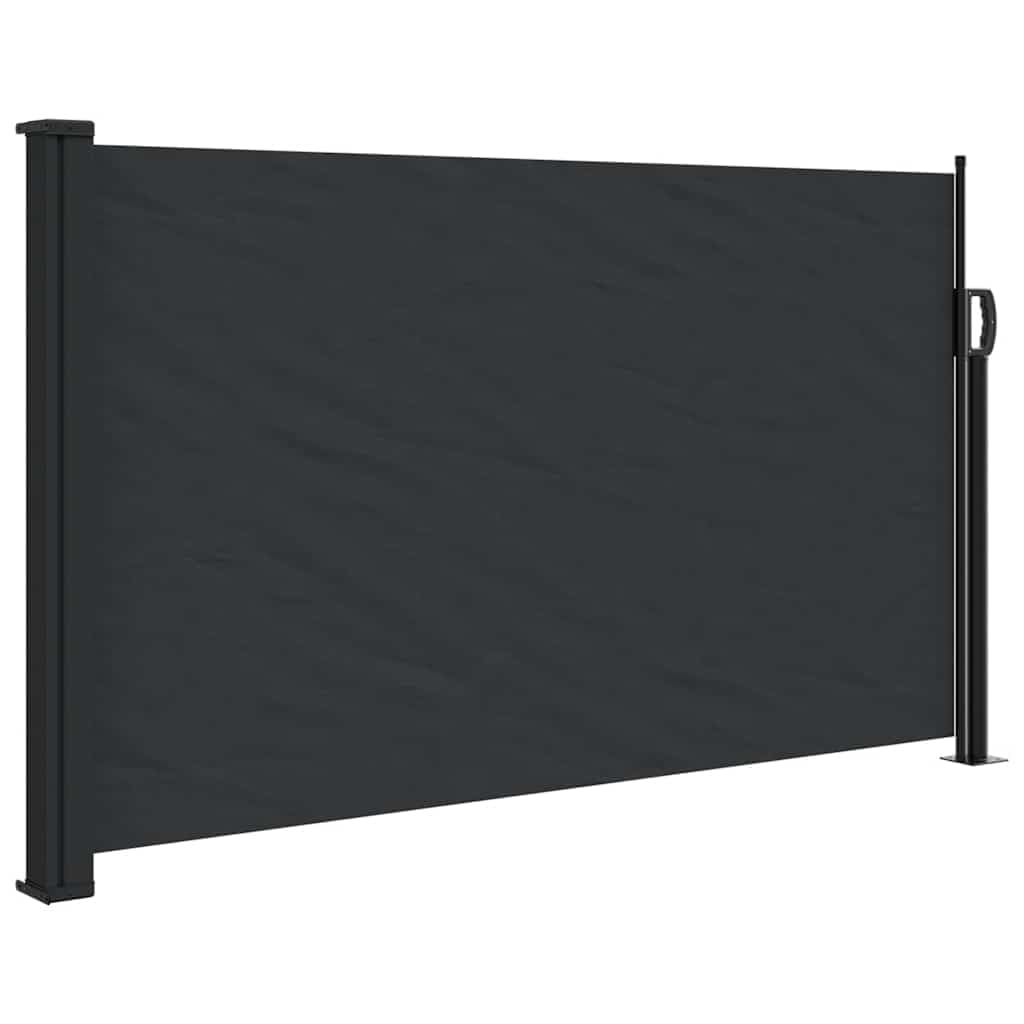 vidaXL Toldo Lateral Retrátil 120x500 cm Preto - 3019539191