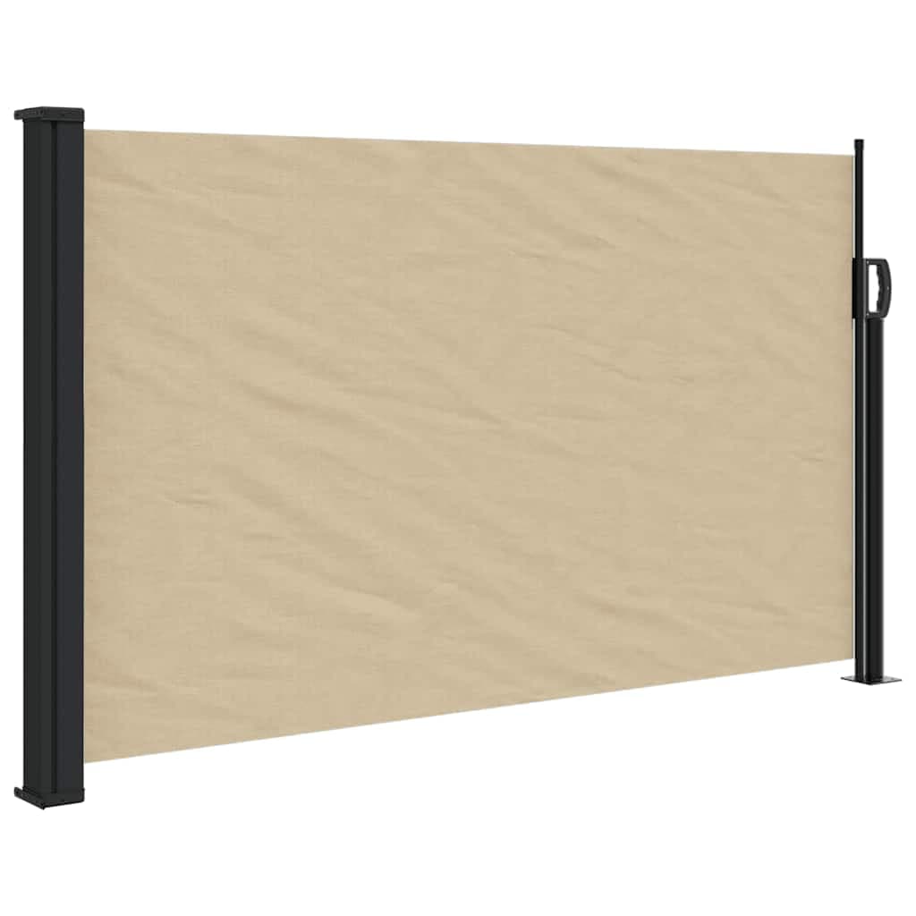 vidaXL Toldo lateral retrátil 120x500 cm bege