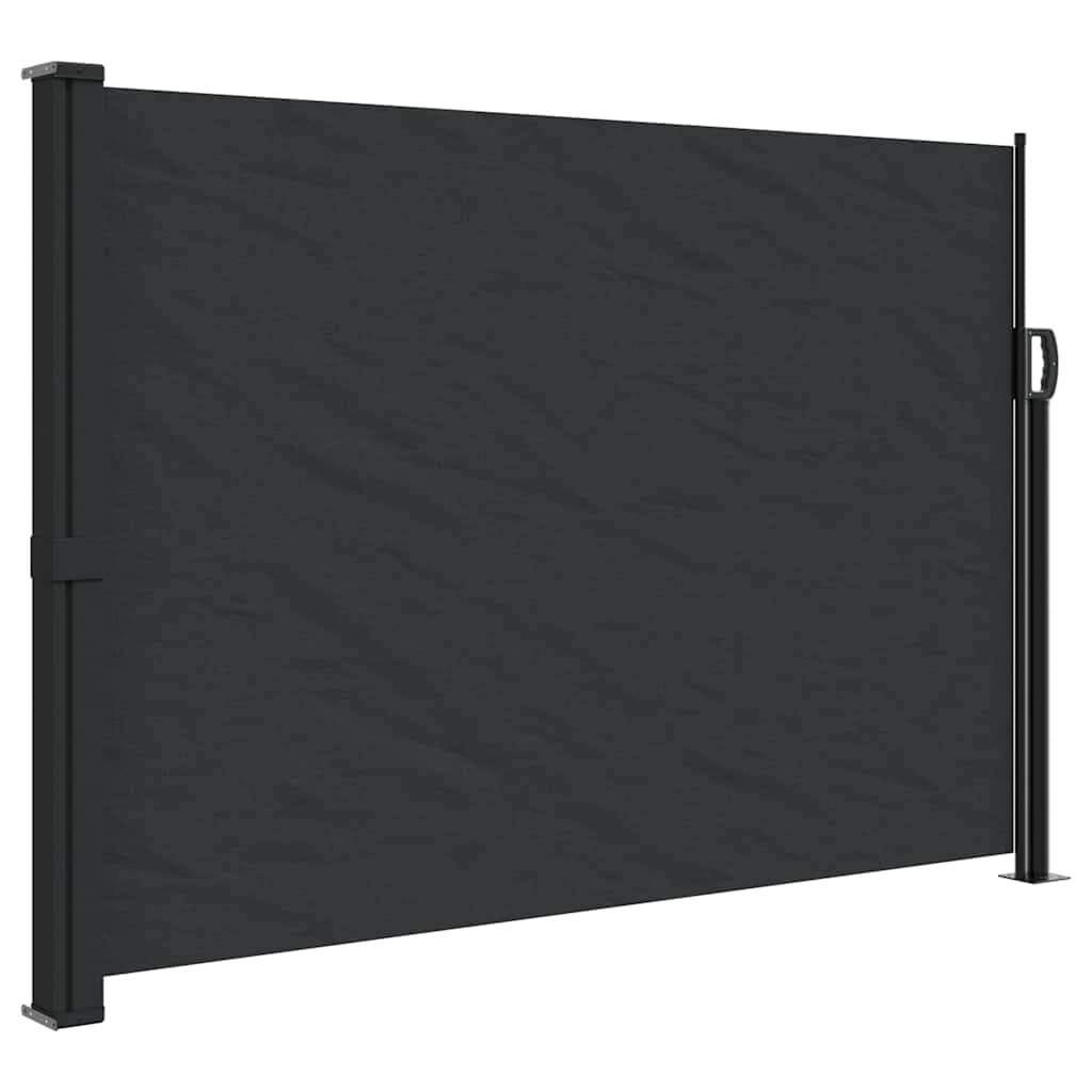 vidaXL Toldo Lateral Retrátil 140x500 cm Preto - 14508743