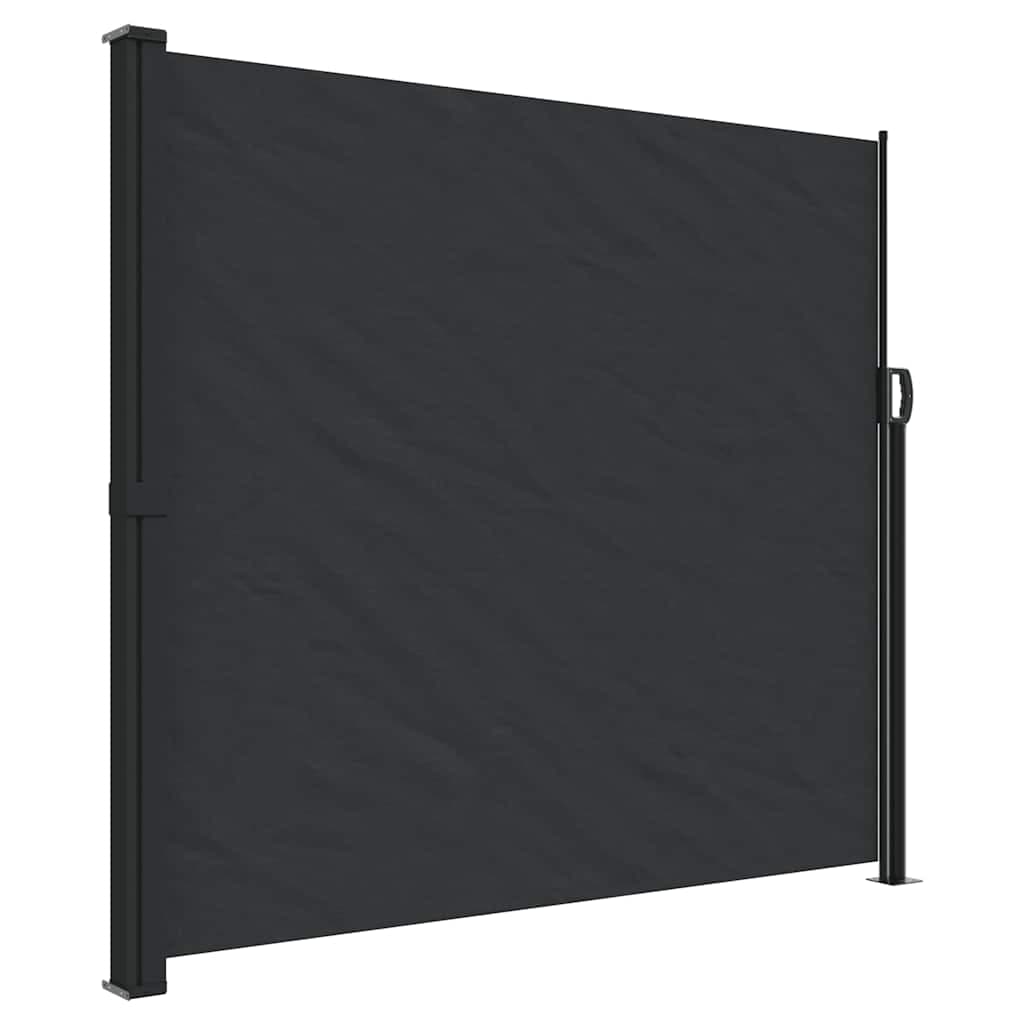 vidaXL Toldo lateral retrátil 180x500 cm preto
