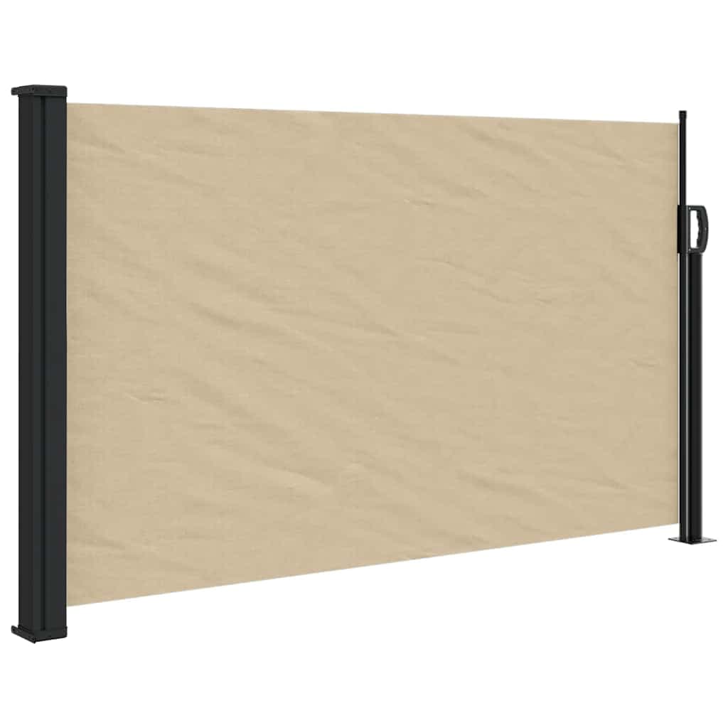 vidaXL Toldo lateral retrátil 120x600 cm bege