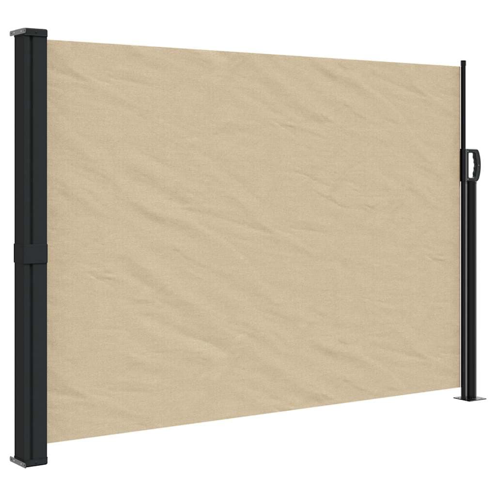 vidaXL Toldo Lateral Retrátil 140x600 cm Bege - 108186857