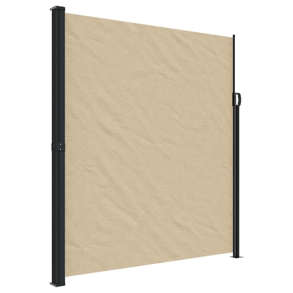vidaXL Toldo lateral retrátil 220x600 cm bege