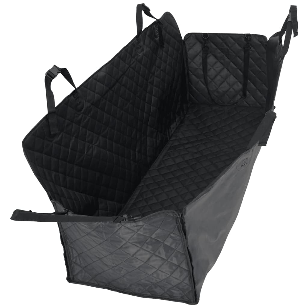 vidaXL Cobertura de assento de carro para cão 137x46x50 cm preto
