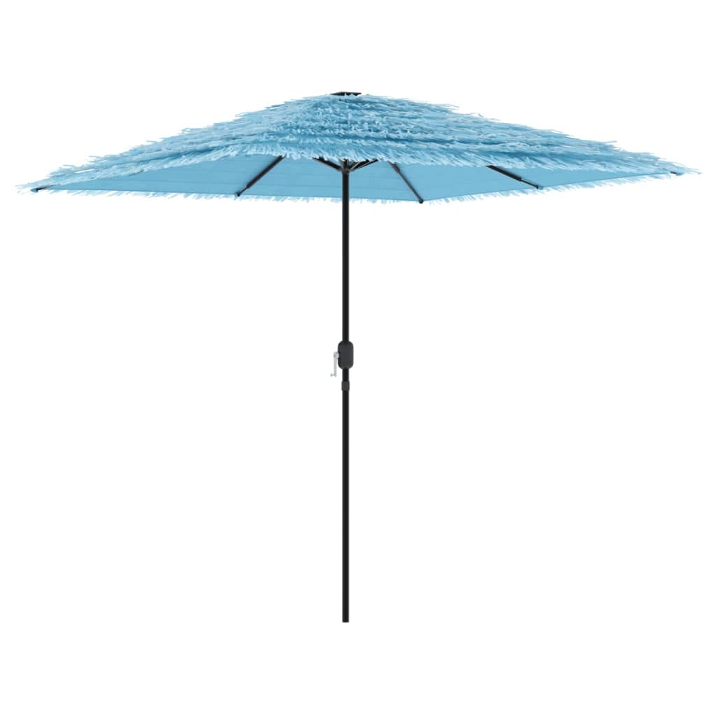 vidaXL Guarda-sol de Jardim com Poste de Aço 248x248x248 cm Azul - 1893524335