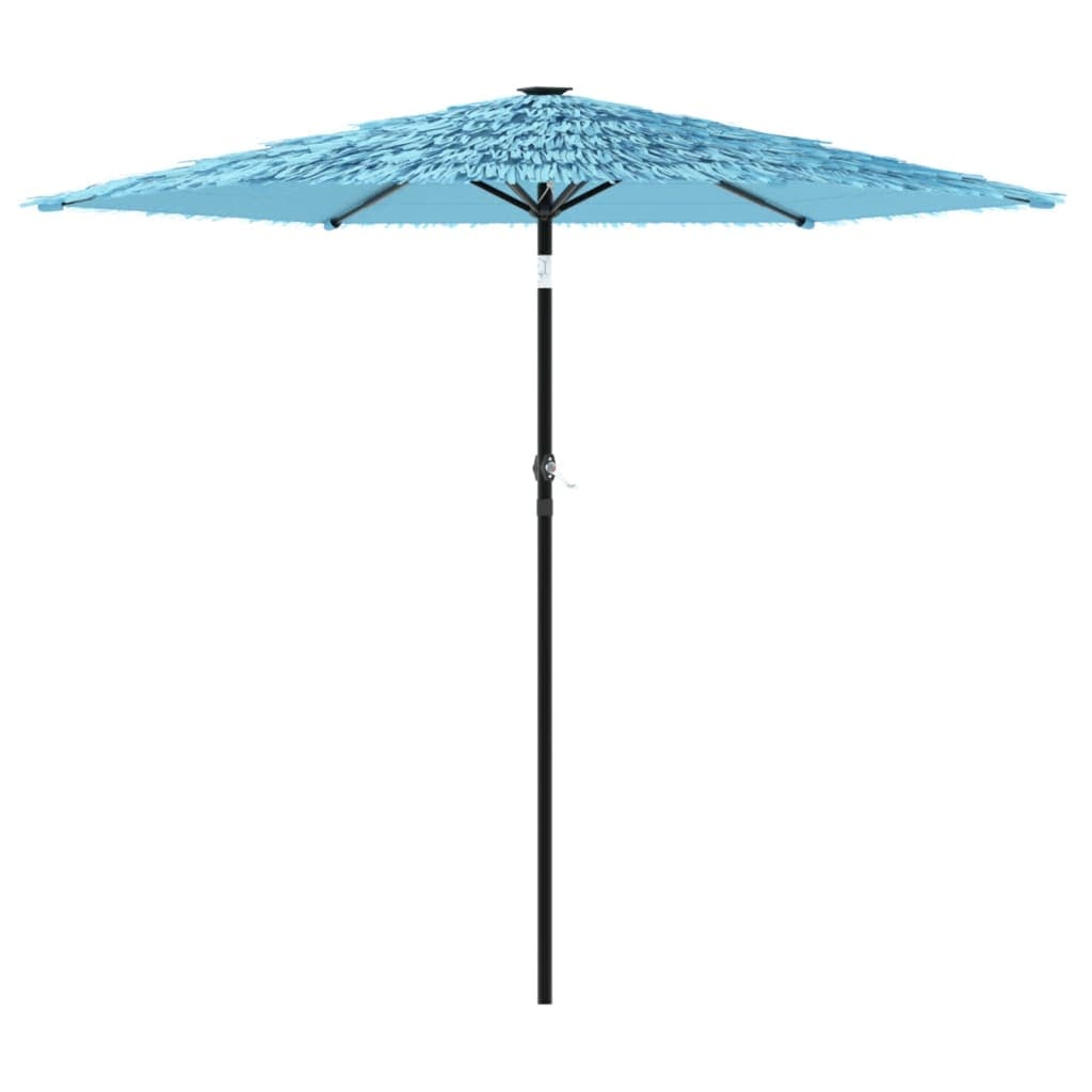vidaXL Guarda-sol de Jardim com Poste de Aço 223x223x213 cm Azul - 2114415453