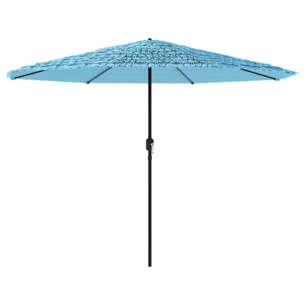 vidaXL Guarda-sol de Jardim com Poste de Aço 324x324x247 cm Azul - 3116827472
