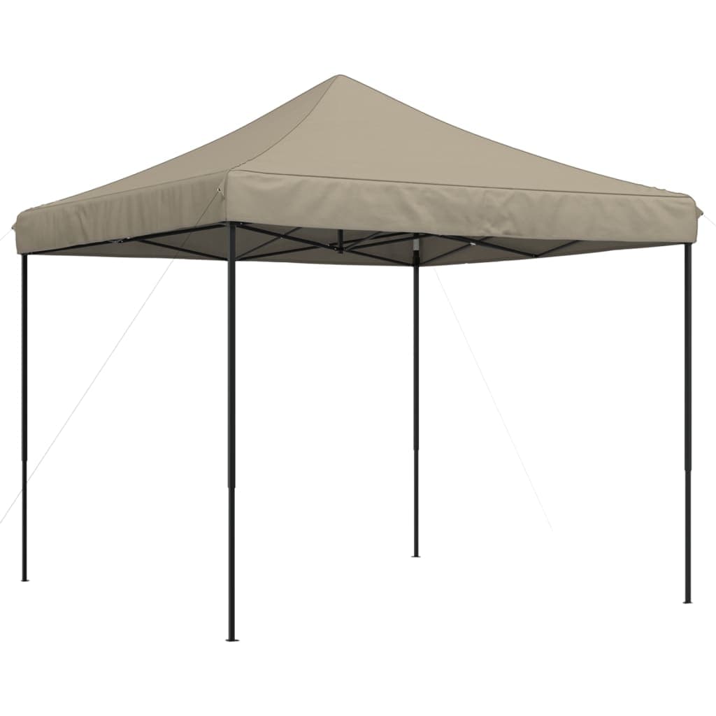 vidaXL Tenda para Festas Pop-up Dobrável 292x292x315cm Cinza-acastanhado - 3859517624