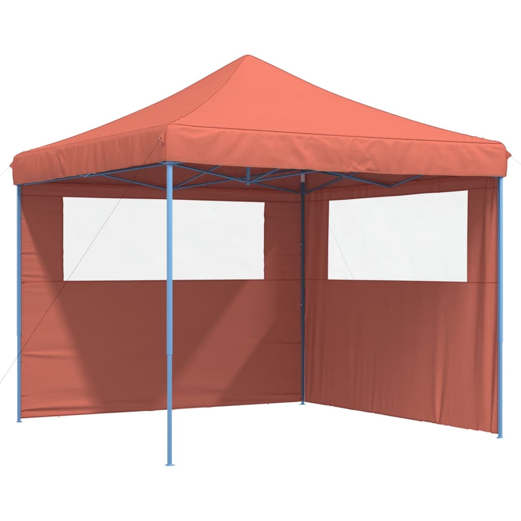 vidaXL Tenda para Festas Pop-up Dobrável 2 Paredes Laterais Terracotta - 3441869691