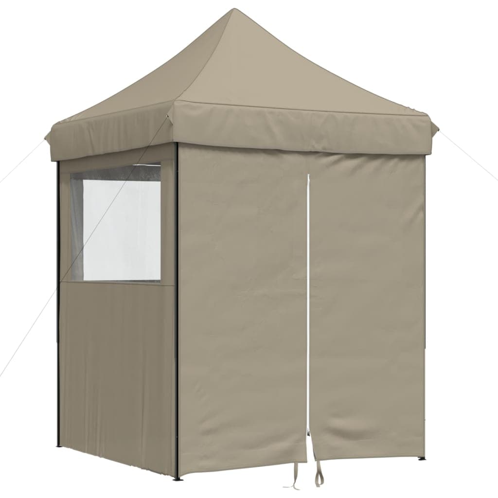 vidaXL Tenda para Festas Pop-up Dobrável com 4 Paredes Cinza-acastanhado - 1326463242
