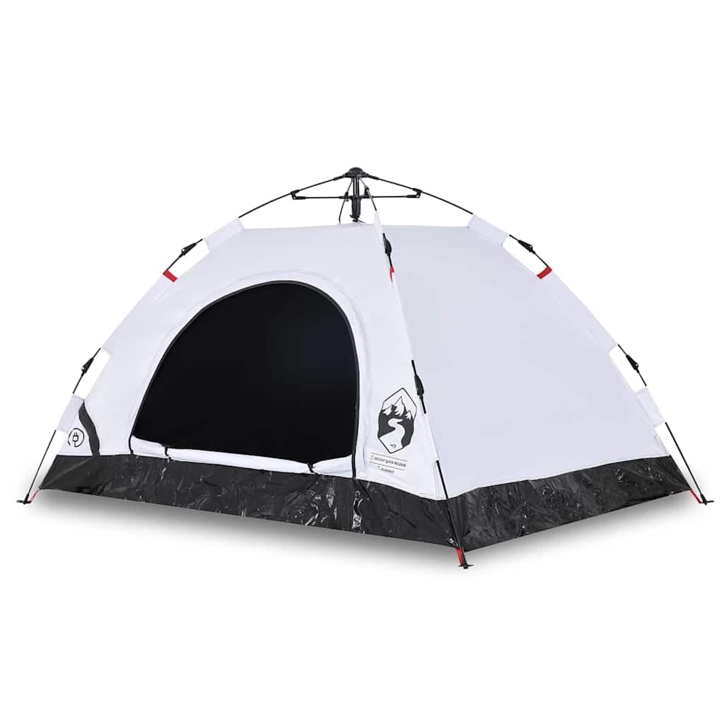 vidaXL Tenda campismo p/ 2 pessoas opaca libertação rápida branco