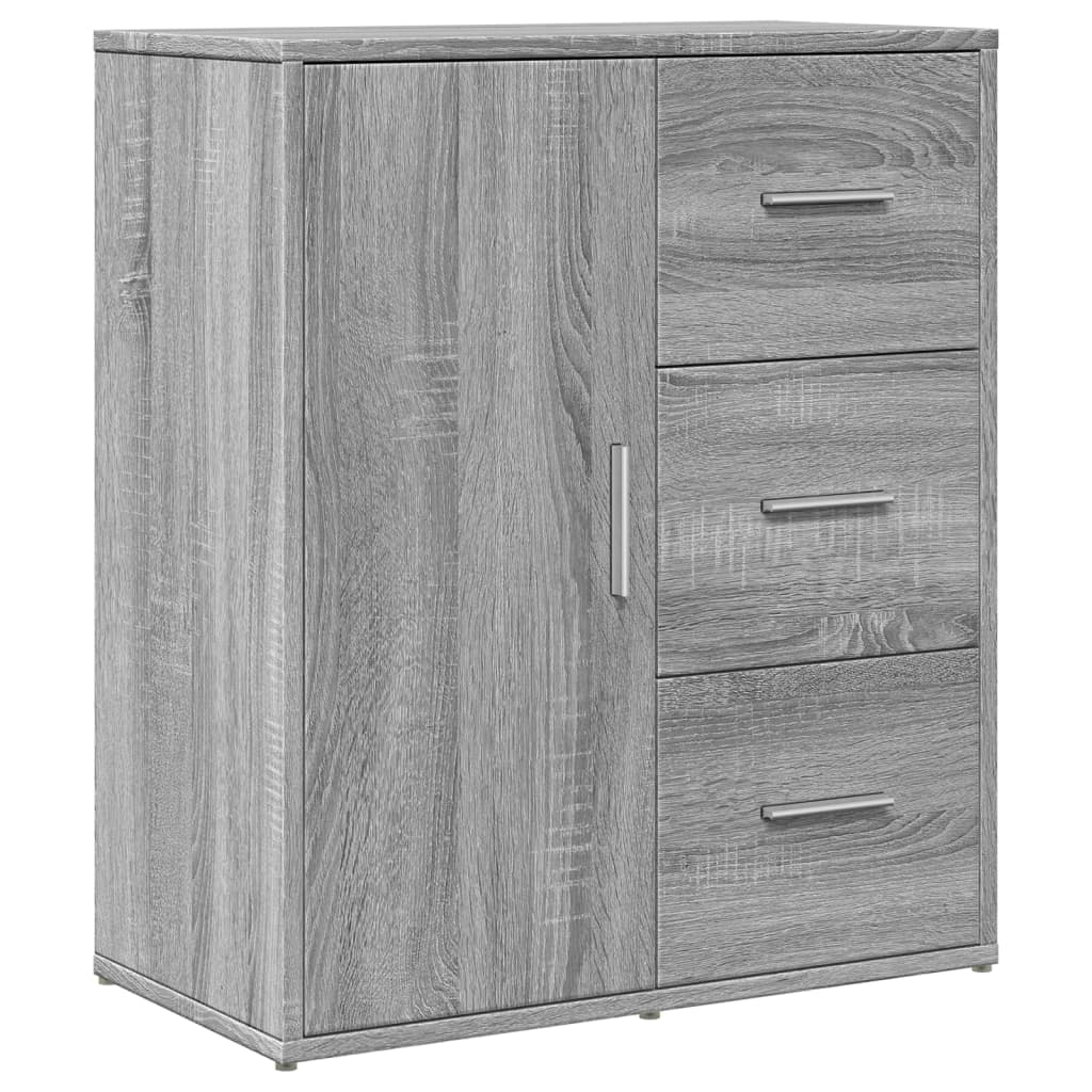 vidaXL Aparador 60x31x70 cm derivados de madeira cinzento sonoma